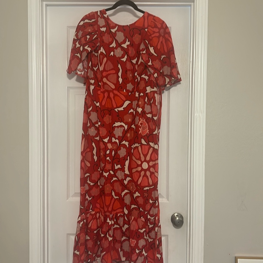 Rhode for Target red midi dress. Size 12. GUC.